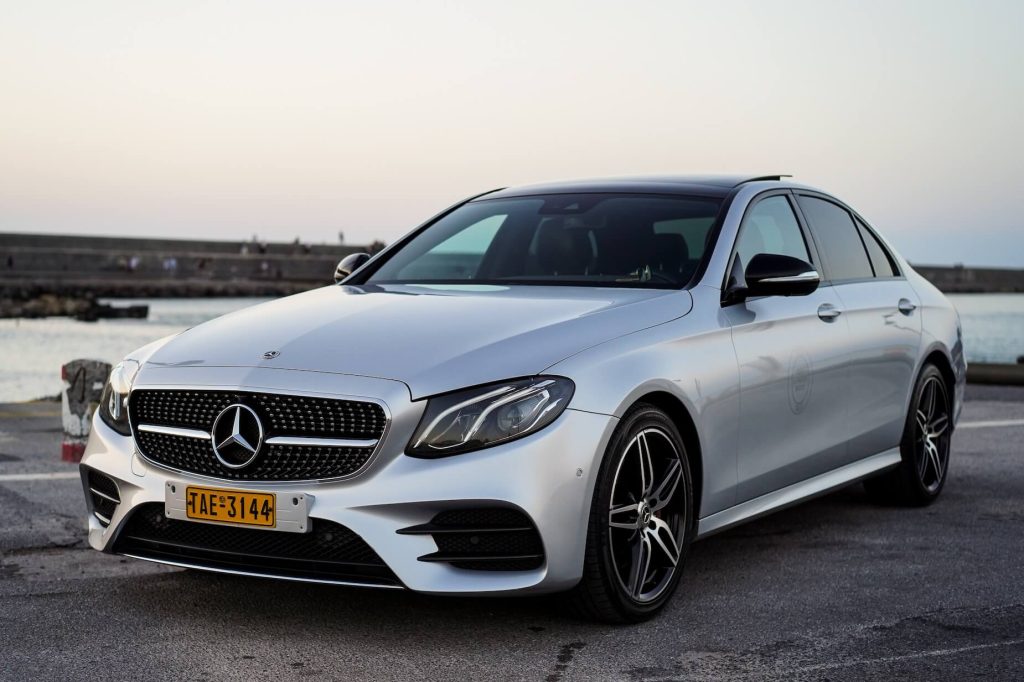 Heraklion Airport Taxi: Your Gateway to Comfort and Convenience. A luxury silver car.